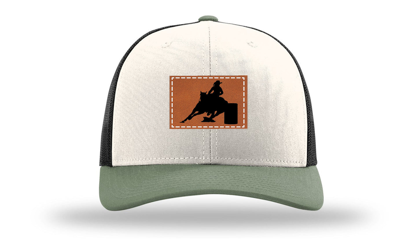 Barrel Racer Leather Patch Richardson 112 Hat