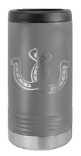 Load image into Gallery viewer, Horseshoes Laser Engraved Slim Can Insulated Koosie

