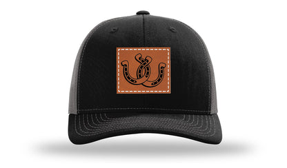 Horseshoes Leather Patch Richardson 112 Hat