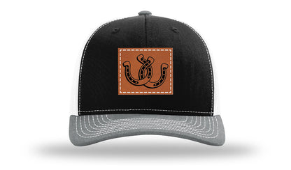 Horseshoes Leather Patch Richardson 112 Hat
