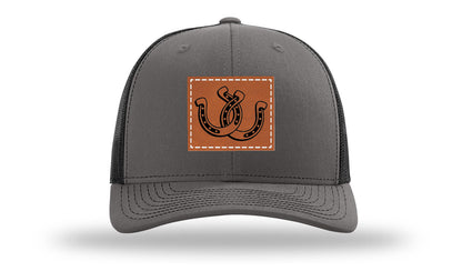 Horseshoes Leather Patch Richardson 112 Hat