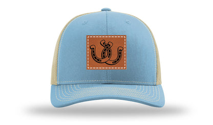 Horseshoes Leather Patch Richardson 112 Hat