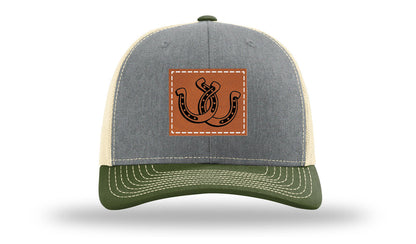 Horseshoes Leather Patch Richardson 112 Hat