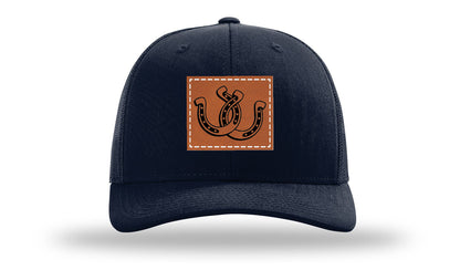 Horseshoes Leather Patch Richardson 112 Hat