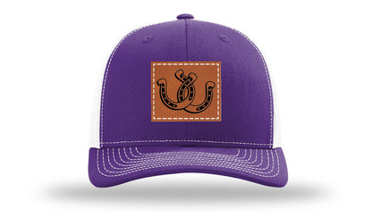 Horseshoes Leather Patch Richardson 112 Hat