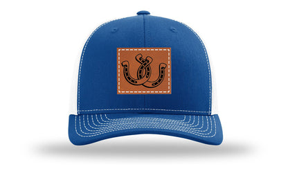 Horseshoes Leather Patch Richardson 112 Hat