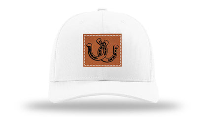Horseshoes Leather Patch Richardson 112 Hat