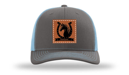 Horseshoe Banner Leather Patch Richardson 112 Hat