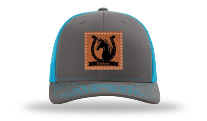 Horseshoe Banner Leather Patch Richardson 112 Hat
