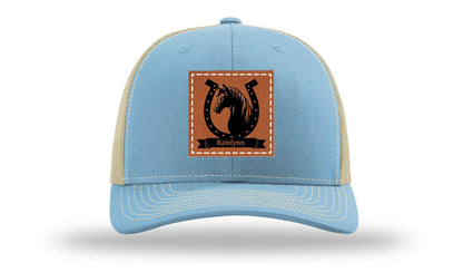 Horseshoe Banner Leather Patch Richardson 112 Hat