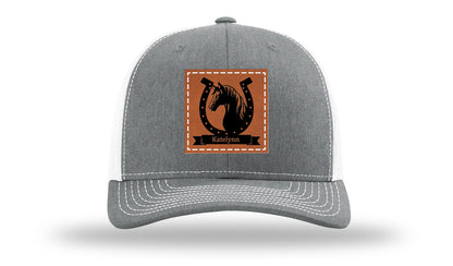 Horseshoe Banner Leather Patch Richardson 112 Hat