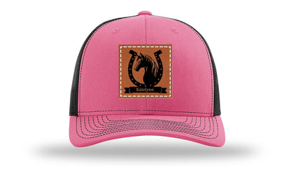 Horseshoe Banner Leather Patch Richardson 112 Hat