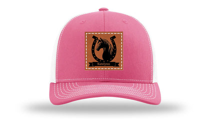 Horseshoe Banner Leather Patch Richardson 112 Hat