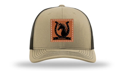 Horseshoe Banner Leather Patch Richardson 112 Hat