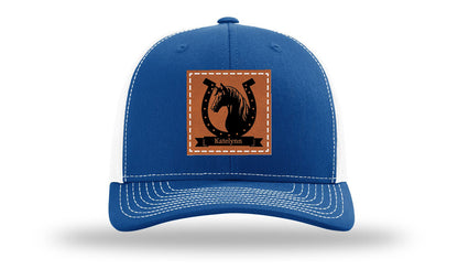 Horseshoe Banner Leather Patch Richardson 112 Hat