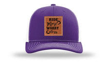 Load image into Gallery viewer, Ride More Worry Less Leather Patch Richardson 112 Hat
