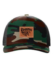 Load image into Gallery viewer, Dreamer Leather Patch Richardson 112 Duck Camo Hat
