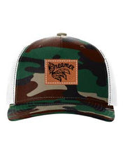 Load image into Gallery viewer, Dreamer Leather Patch Richardson 112 Duck Camo Hat
