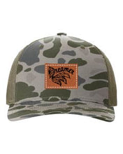 Load image into Gallery viewer, Dreamer Leather Patch Richardson 112 Duck Camo Hat
