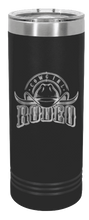 Load image into Gallery viewer, Rodeo Cowgirl Laser Engraved Skinny Tumbler (Etched)
