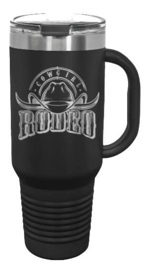 Rodeo Cowgirl 40oz Handle Mug Laser Engraved