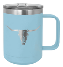 Load image into Gallery viewer, Cow Skull Laser Engraved Mug (Etched)
