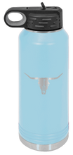 Load image into Gallery viewer, Cow Skull Laser Engraved Water Bottle (Etched)
