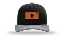 Load image into Gallery viewer, Cow Skull Leather Patch Richardson 112 Hat
