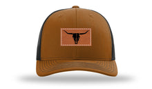 Load image into Gallery viewer, Cow Skull Leather Patch Richardson 112 Hat
