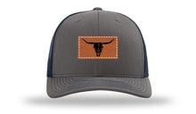 Load image into Gallery viewer, Cow Skull Leather Patch Richardson 112 Hat
