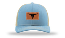 Load image into Gallery viewer, Cow Skull Leather Patch Richardson 112 Hat

