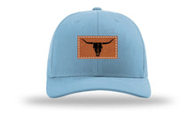 Load image into Gallery viewer, Cow Skull Leather Patch Richardson 112 Hat
