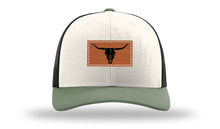 Load image into Gallery viewer, Cow Skull Leather Patch Richardson 112 Hat
