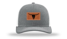 Load image into Gallery viewer, Cow Skull Leather Patch Richardson 112 Hat

