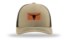 Load image into Gallery viewer, Cow Skull Leather Patch Richardson 112 Hat

