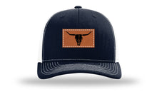 Load image into Gallery viewer, Cow Skull Leather Patch Richardson 112 Hat
