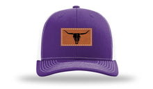 Load image into Gallery viewer, Cow Skull Leather Patch Richardson 112 Hat
