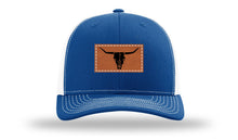 Load image into Gallery viewer, Cow Skull Leather Patch Richardson 112 Hat
