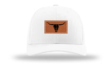 Load image into Gallery viewer, Cow Skull Leather Patch Richardson 112 Hat
