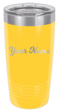 Load image into Gallery viewer, 20oz Tumbler with Your Name Laser Engraved

