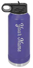 Load image into Gallery viewer, 32oz Water Bottle  with Your Name Laser Engraved
