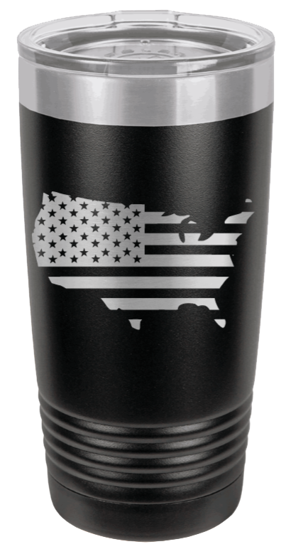 USA Flag Cutout - 20oz Tumbler