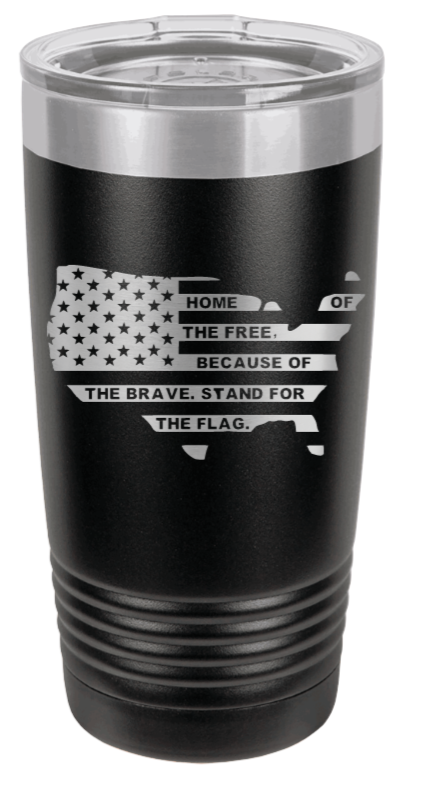 Home Of The Free Flag - 20oz Tumbler
