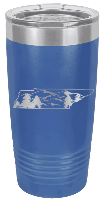 Tennessee Mountains Laser Engraved Tumbler (Etched)
