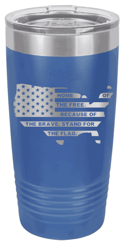 Home Of The Free Flag - 20oz Tumbler