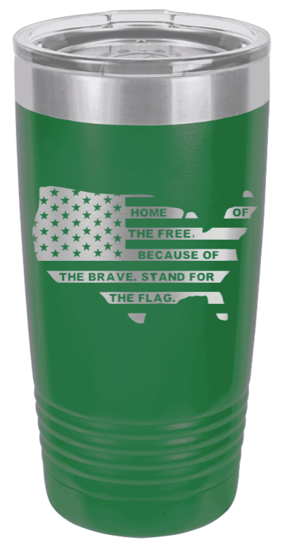 Home Of The Free Flag - 20oz Tumbler