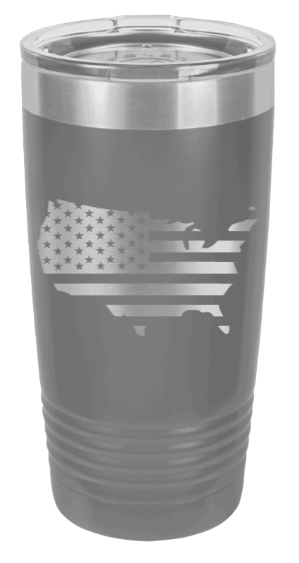 USA Flag Cutout - 20oz Tumbler