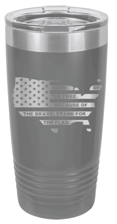 Home Of The Free Flag - 20oz Tumbler