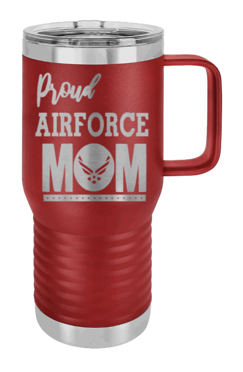 Air Force Mom - 20oz Mug Laser Engraved  Patriot Customz
