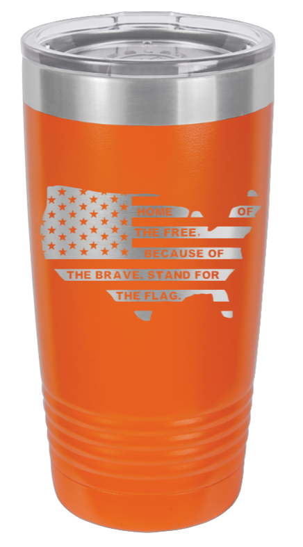 Home Of The Free Flag - 20oz Tumbler